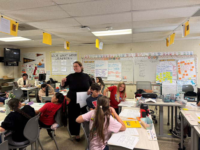 Maria Ghobadi for Los Angeles Superior Court Judge Seat 64, teaching with Project LEAD